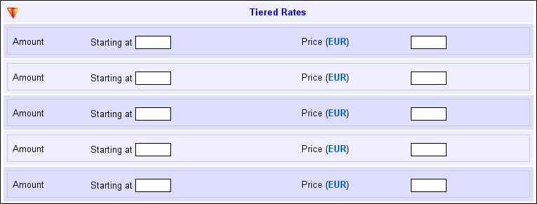 Tiered rates